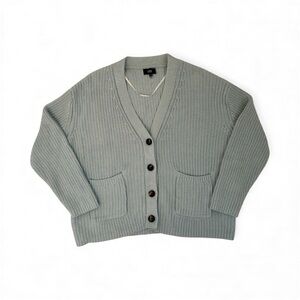 Line the Label Pale Blue Cardigan‎ 100% cotton
